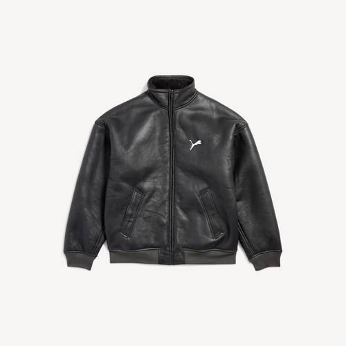 balenciaga i puma leather jacket