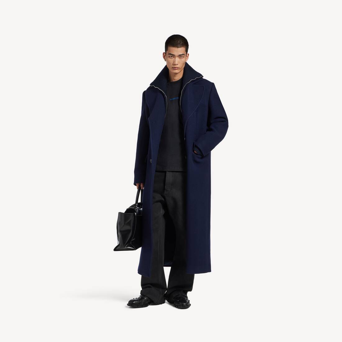 フェードブラック の メンズ Balenciaga Back ミディアムフィット ロングスリーブtシャツ | Balenciaga 日本 JA - Image 2