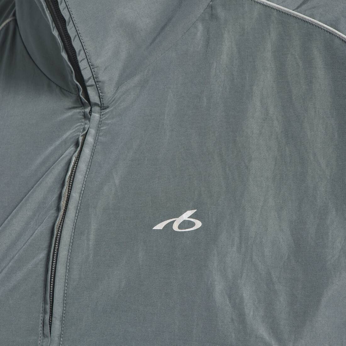 Women's Bodies High Collar Tracksuit Jacket in Elephant Grey | Balenciaga Australia EN - Image 6