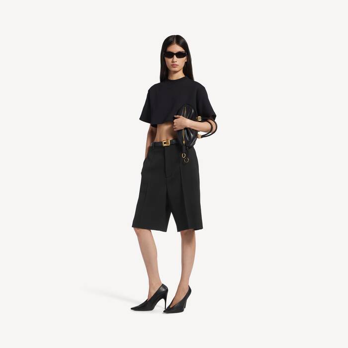 Women's Tailored Bermuda in Black - Women | Balenciaga Portugal EN - Image 1