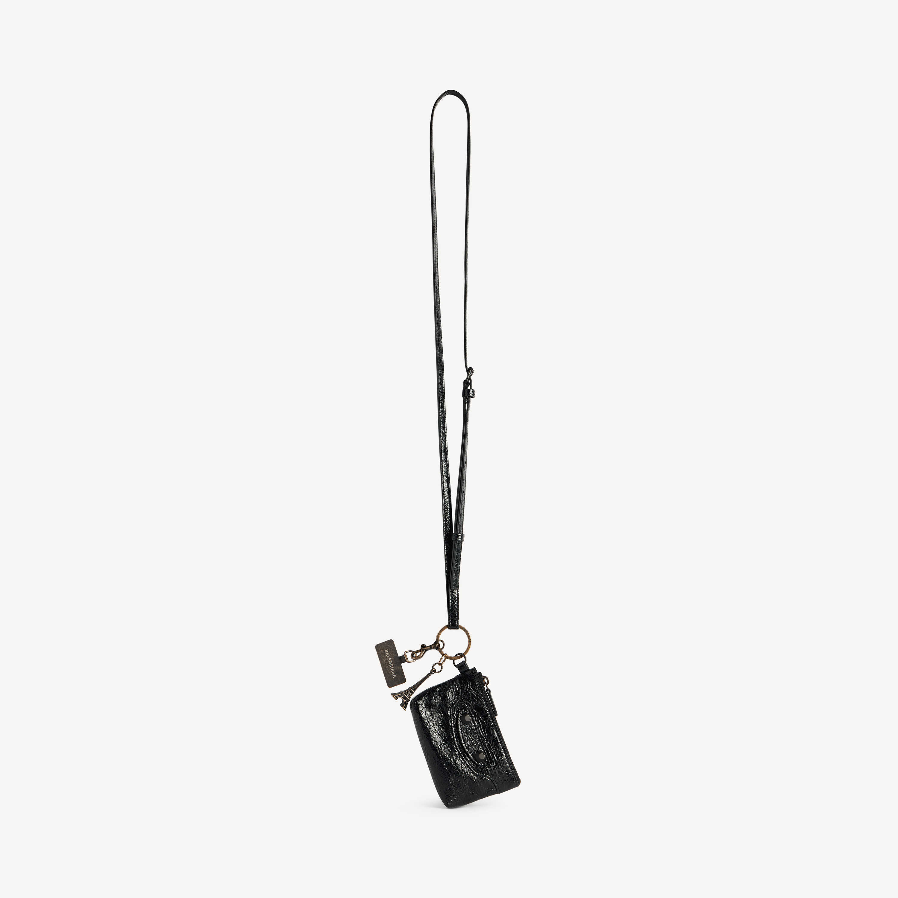 BALENCIAGAスマホケースリストバンドポ-チ Le city phone strap with pouch