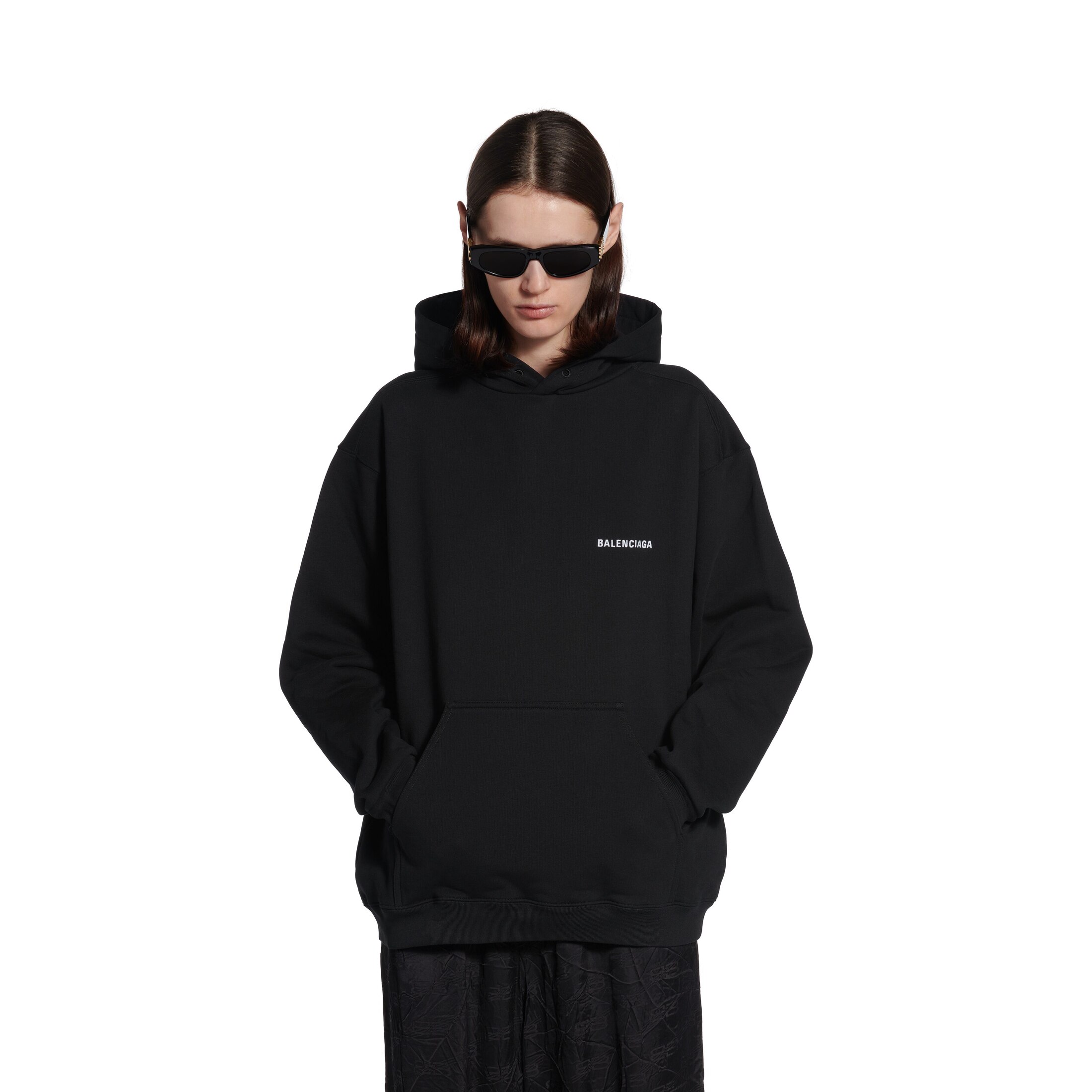 balenciaga back hoodie regular fit
