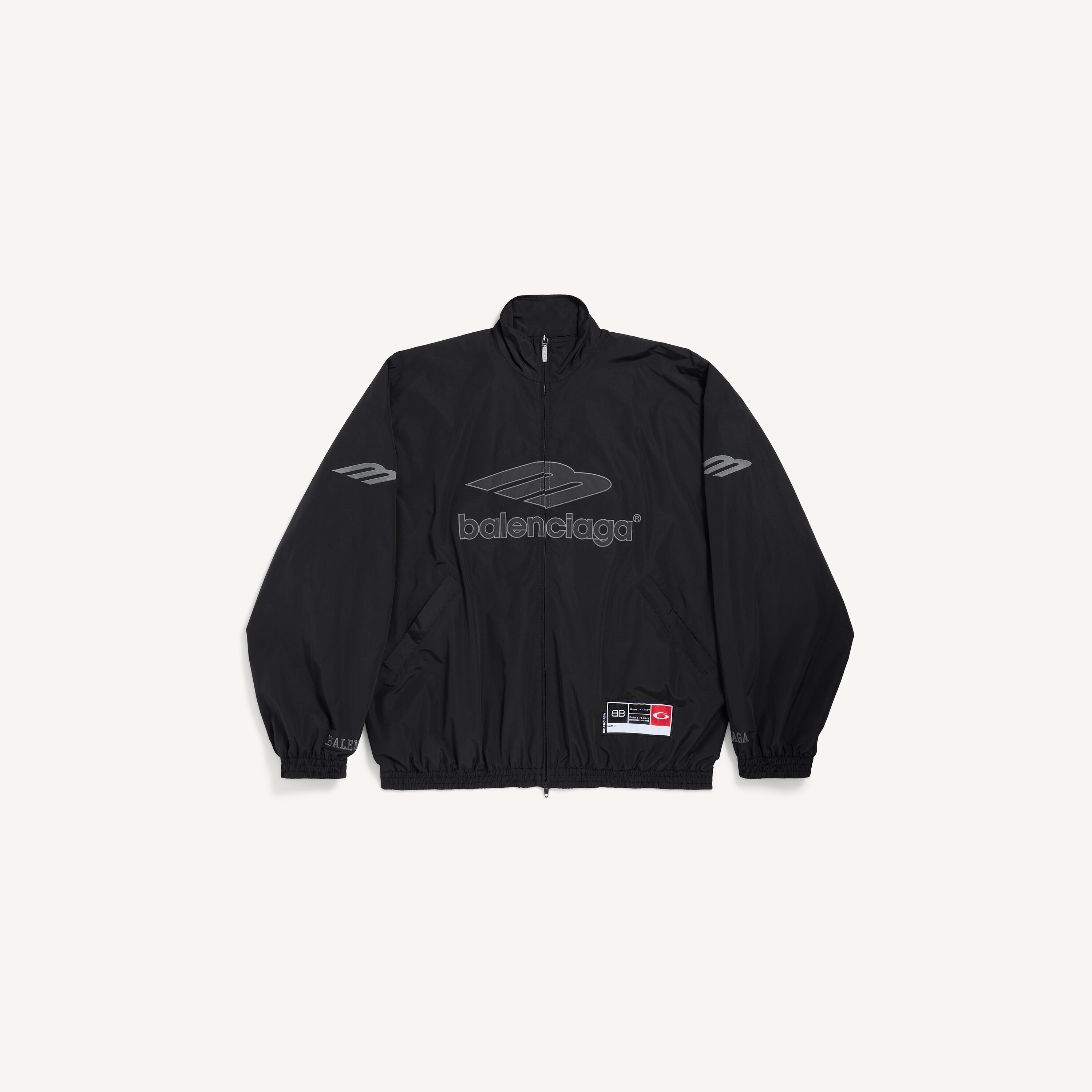 Men's 3b Football Tracksuit Jacket in Black
