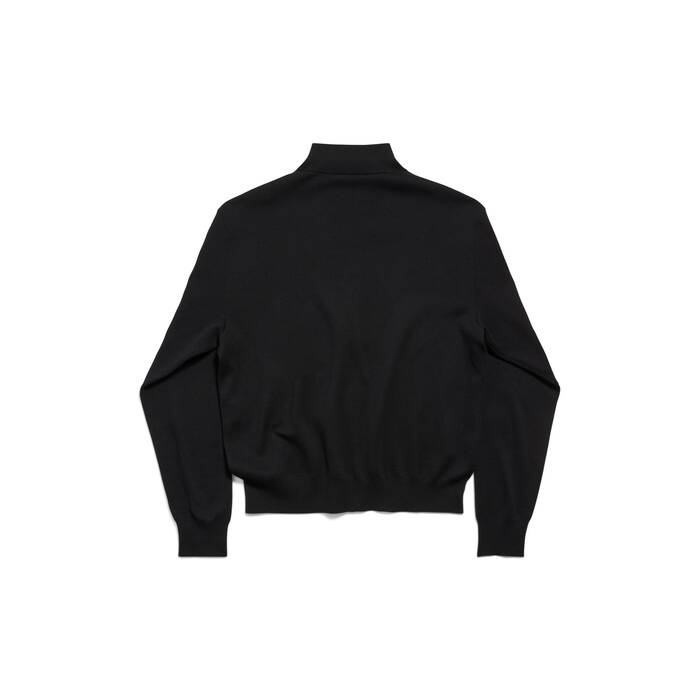 laurel classic ジップアップ セーター