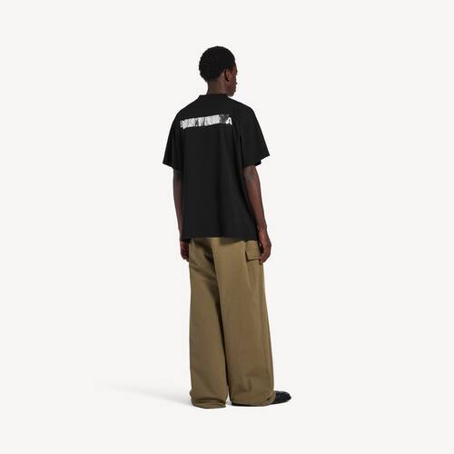 silver tape balenciaga back t-shirt oversize-passform