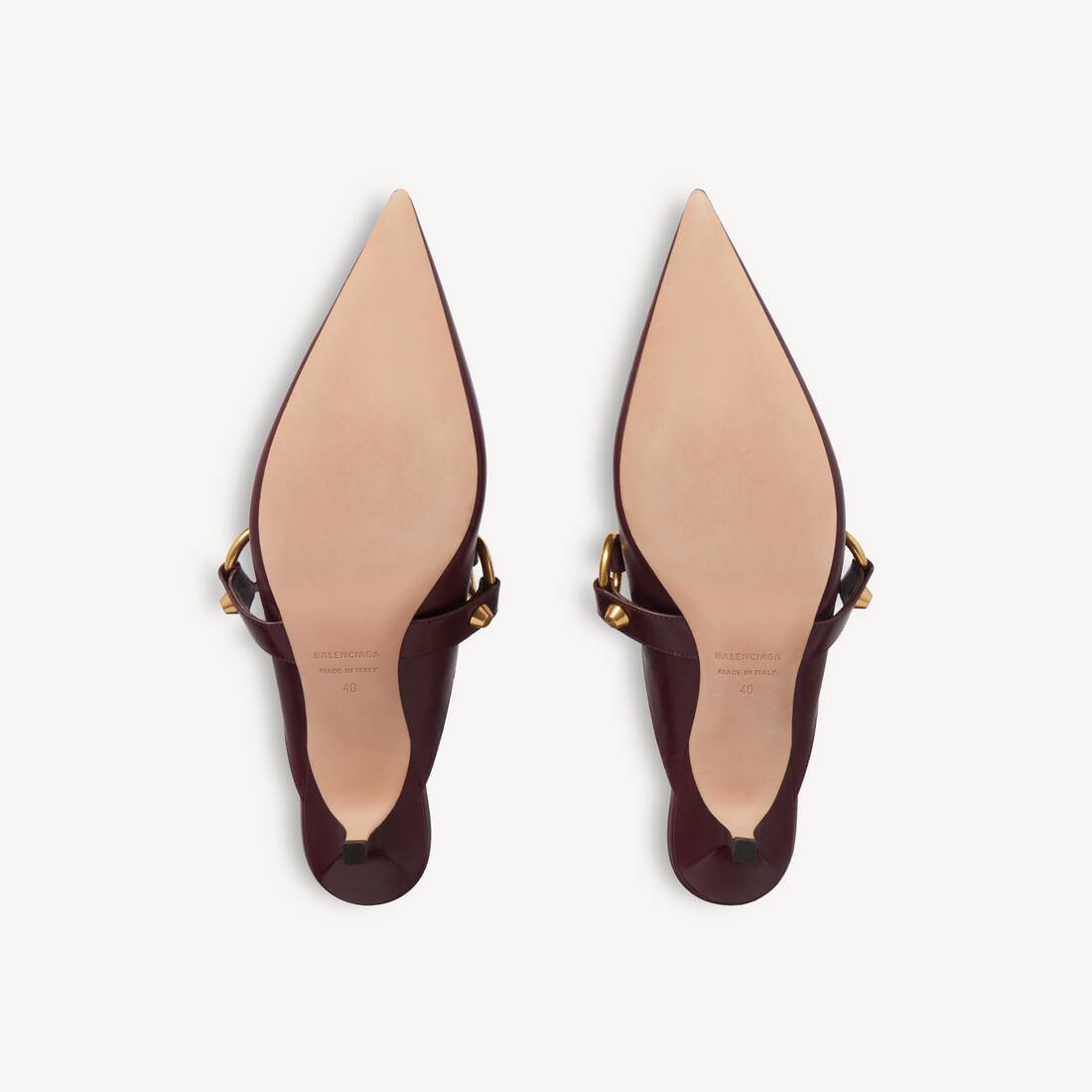 Women's City Mule in Merlot | Balenciaga Denmark EN - Image 5