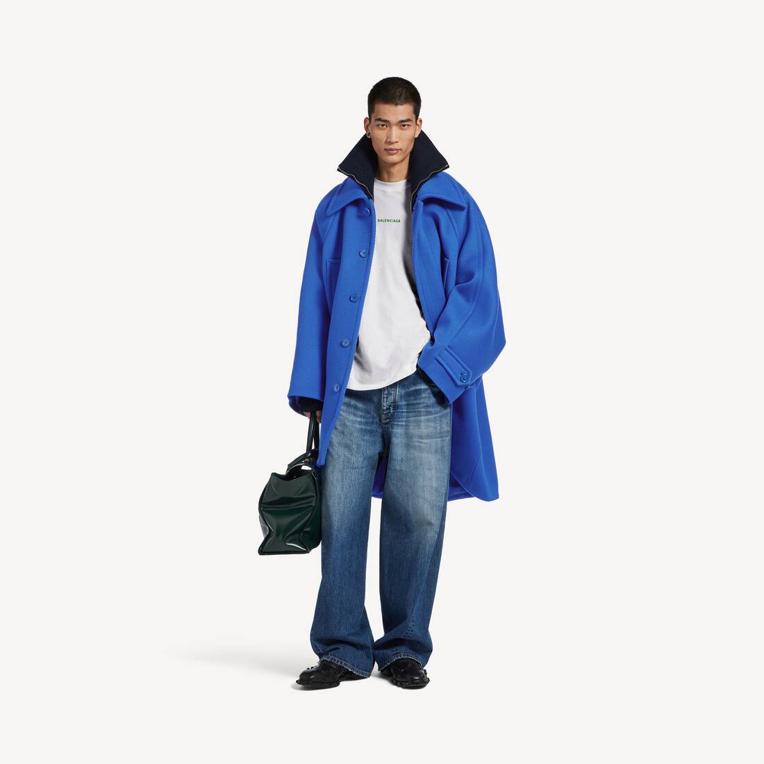 Balenciaga Back T-shirt Mittlere Passform f&uuml;r Herren in Wei&szlig; | Balenciaga Deutschland DE - Image 2