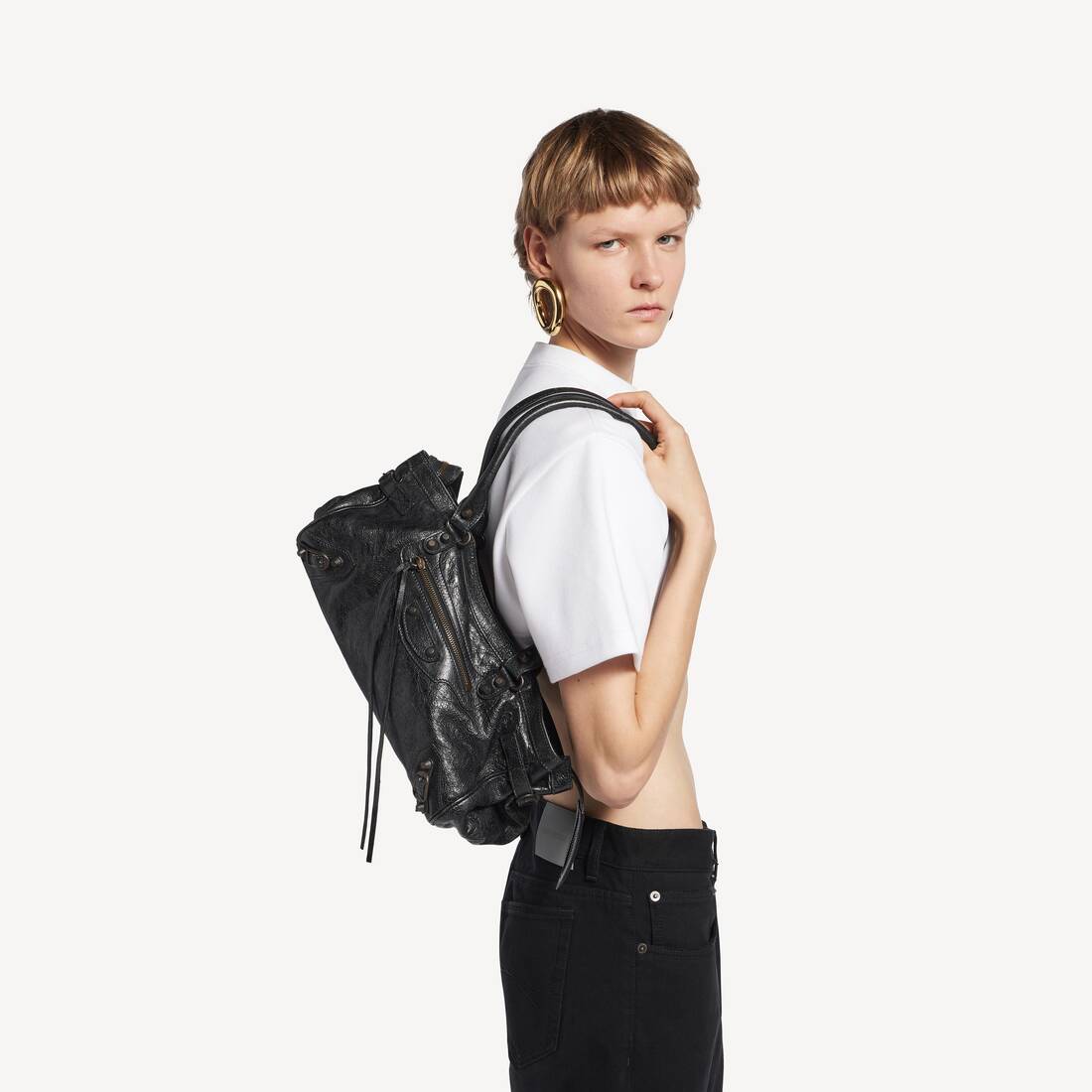 Sac Le City East-west pour Femme en Noir | Balenciaga France FR - Image 7