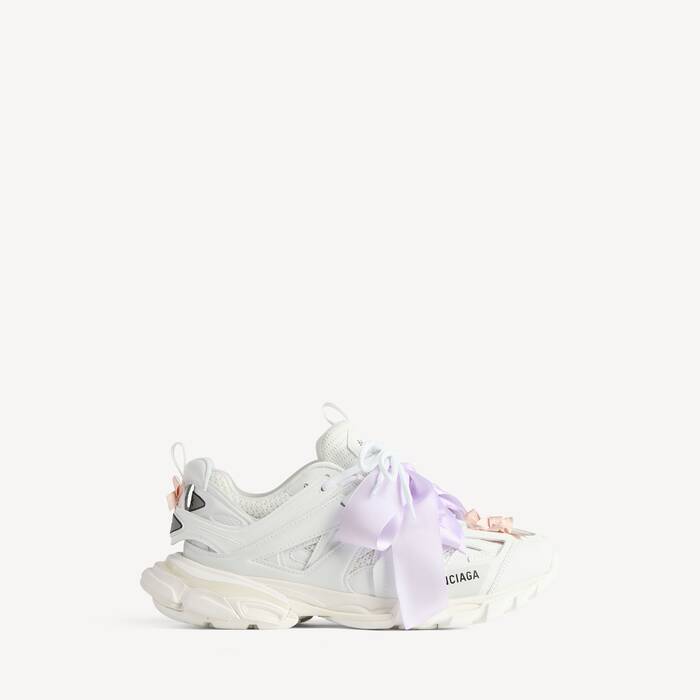 Women's Track Bow Sneaker in White/pink - Women | Balenciaga Canada EN - Image 1