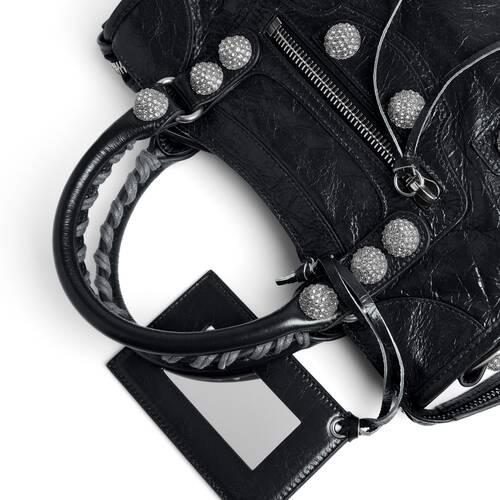le city bag small giant studs with rhinestones