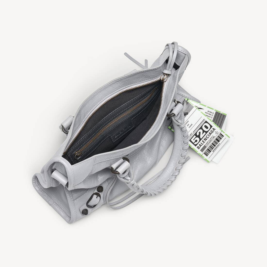 Women's Le City Bag Small With Charms in Light Grey | Balenciaga Hong Kong SAR EN - Image 5