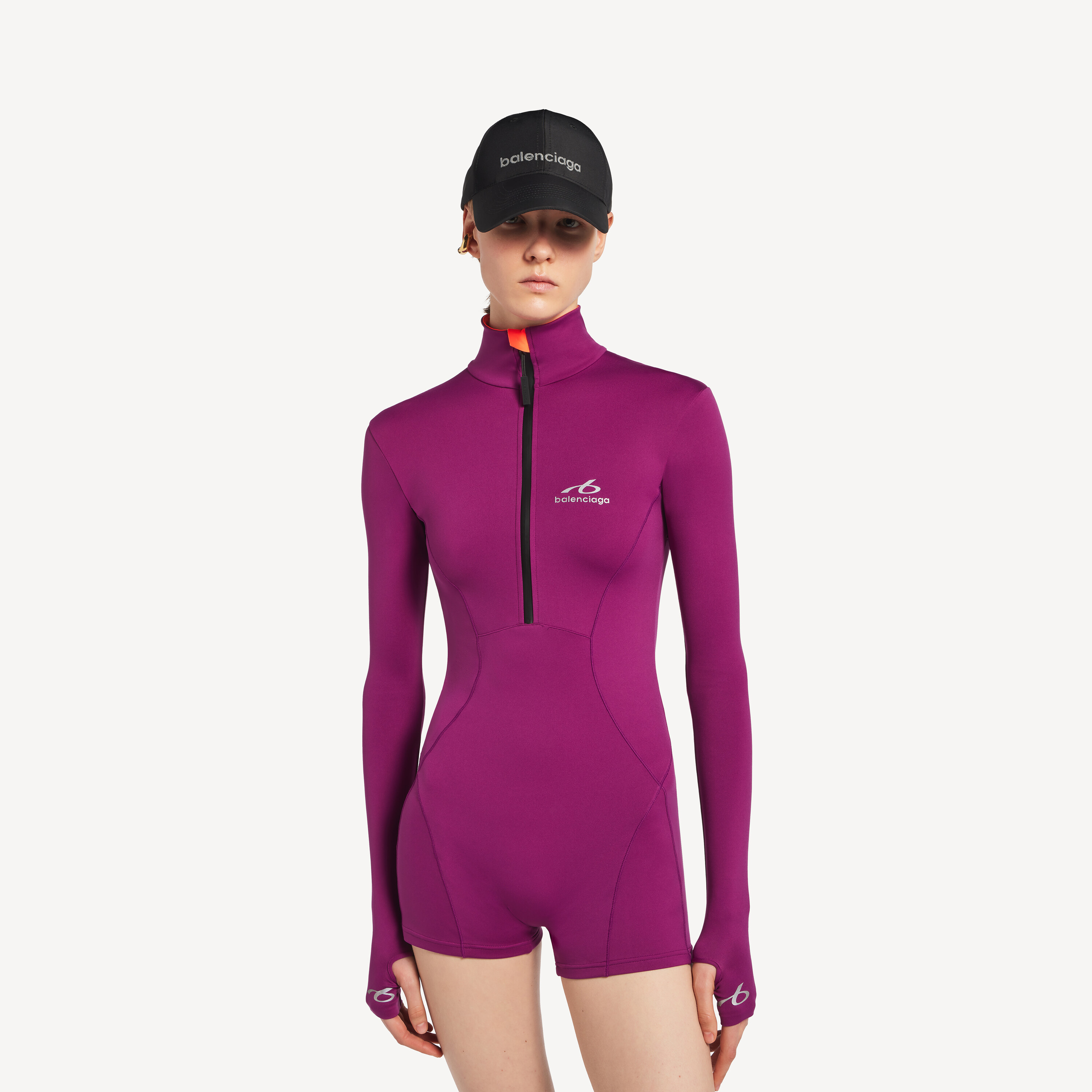Balenciaga techwear short long sleeve bodysuit