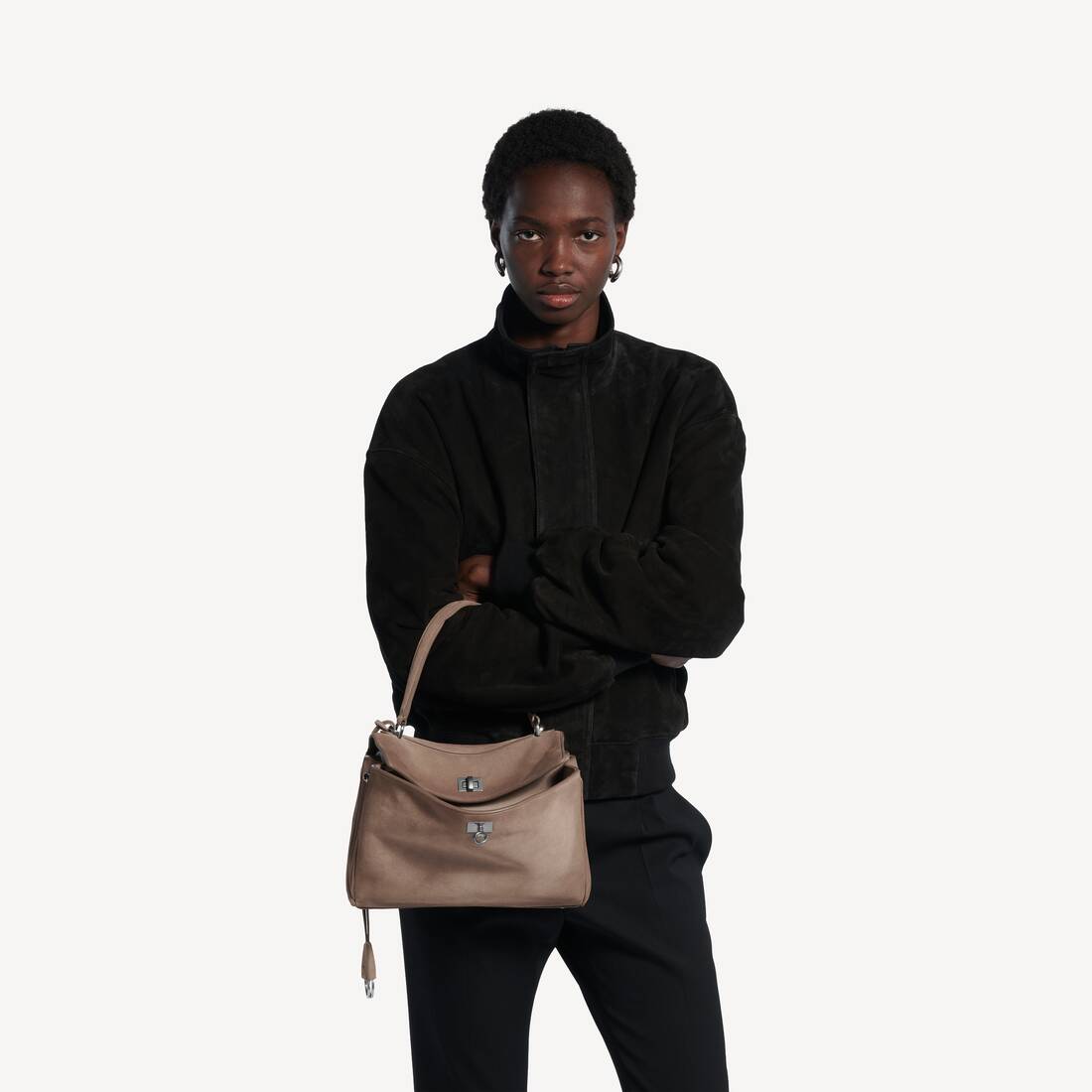 Women's Rodeo Handbag Small in Sesame | Balenciaga Romania EN - Image 8