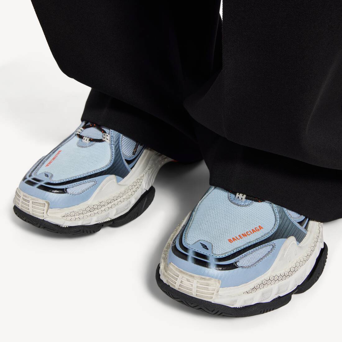 Men's Triple S.2 Gradient Sneaker in Blue/white/black/orange | Balenciaga United States EN - Image 6