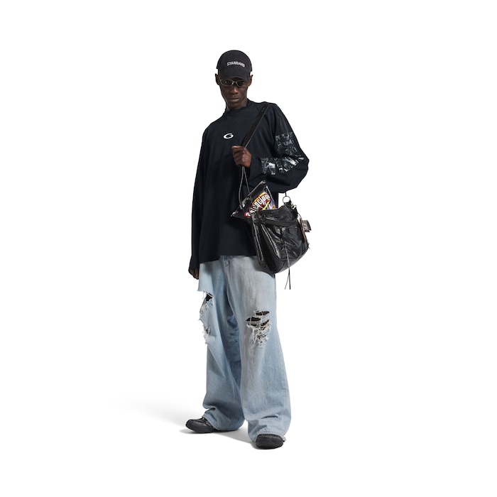 transparent tape shifted オーバーサイズ ロングスリーブ tシャツ