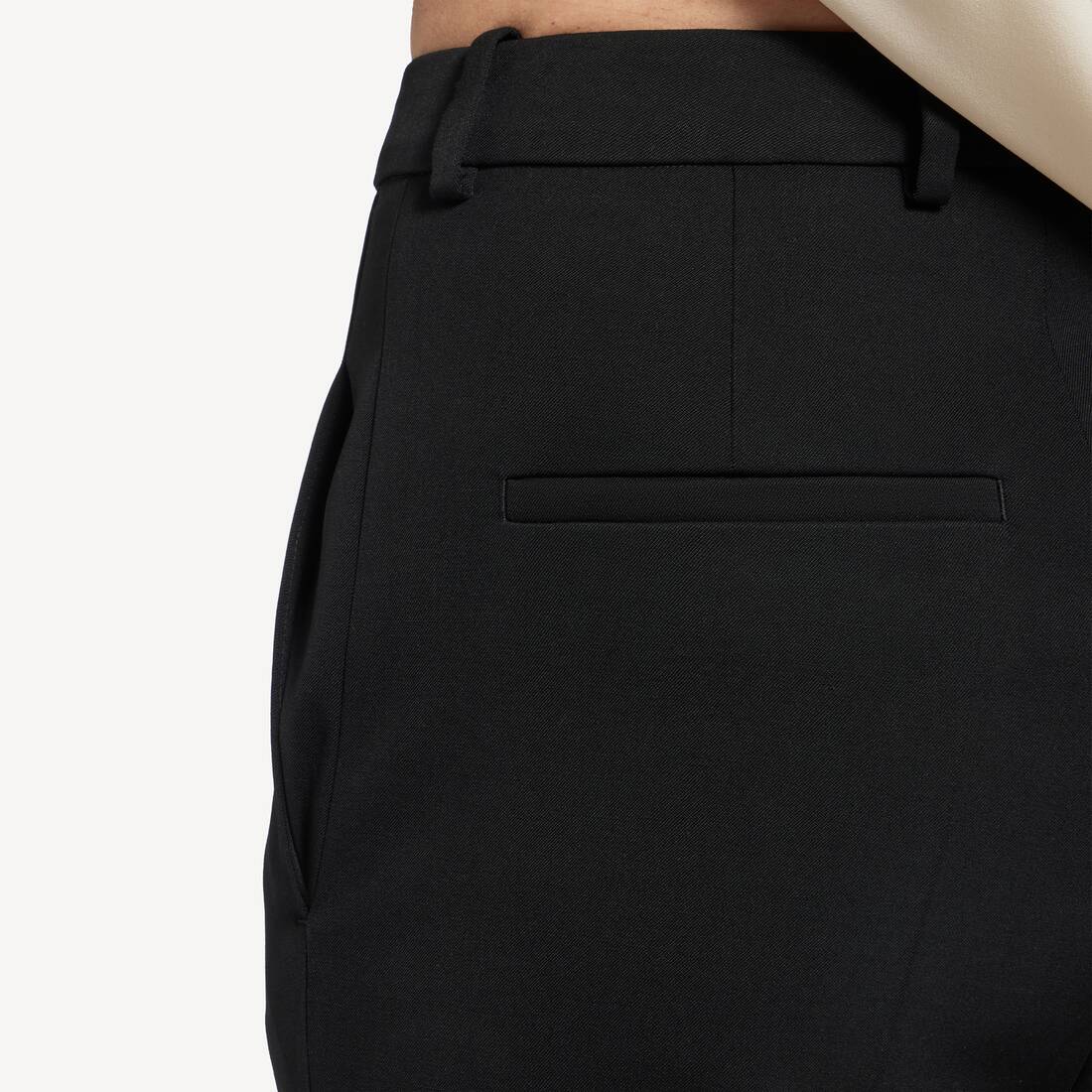 Pantaloni A Vita Alta Taglio Slim  da Donna in Nero | Balenciaga Italia IT - Image 6
