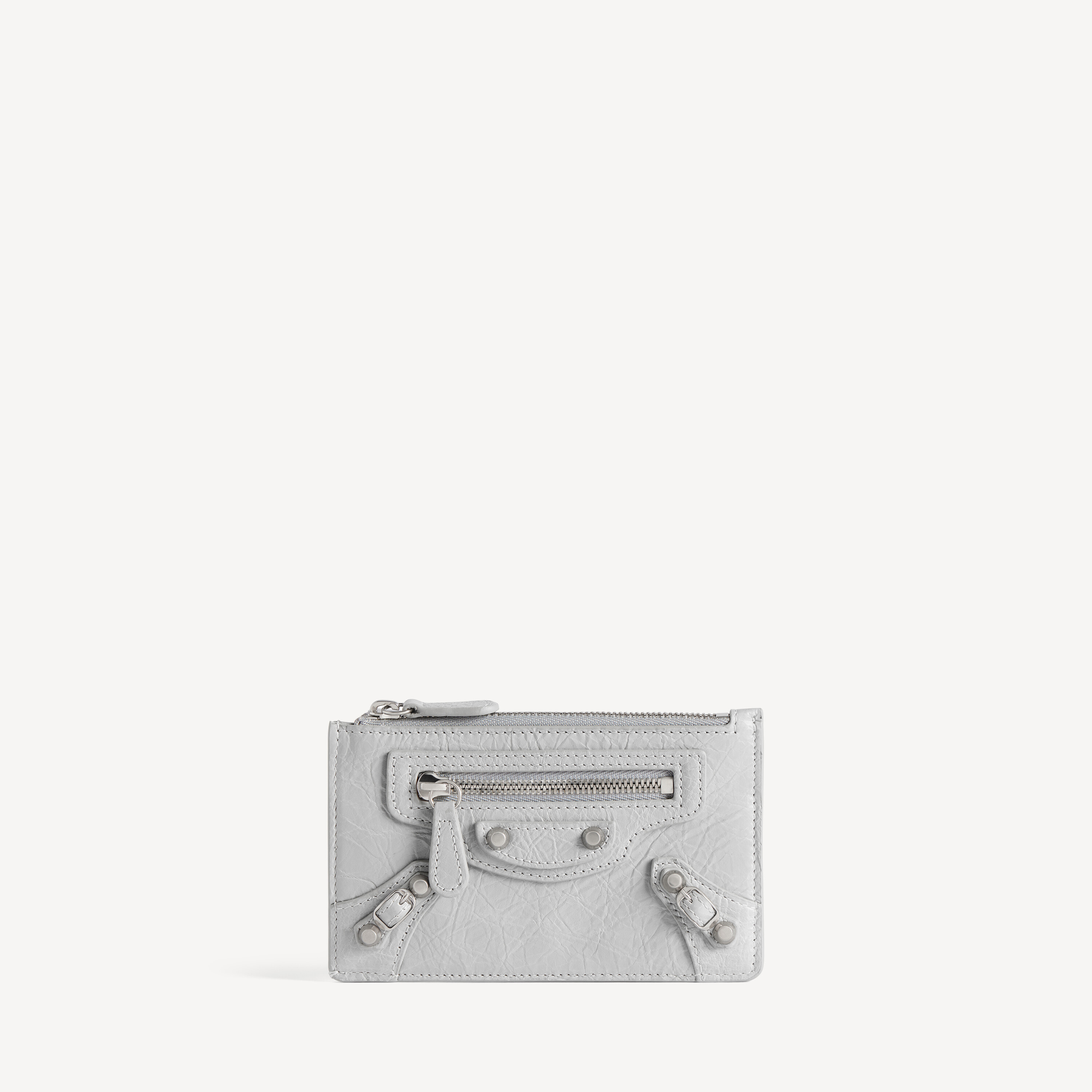 Women's Le City Long Coin And Card Holder in Light Grey