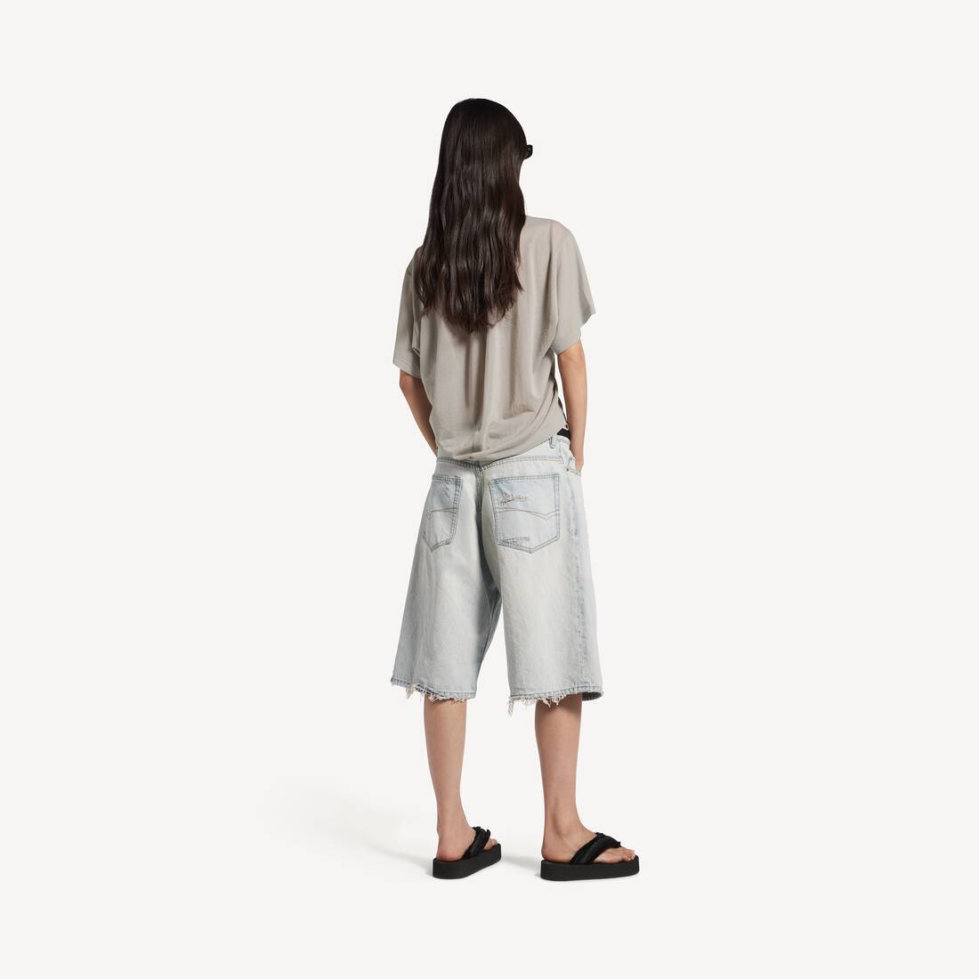 Women's Top in Grey | Balenciaga Belgium EN - Image 4