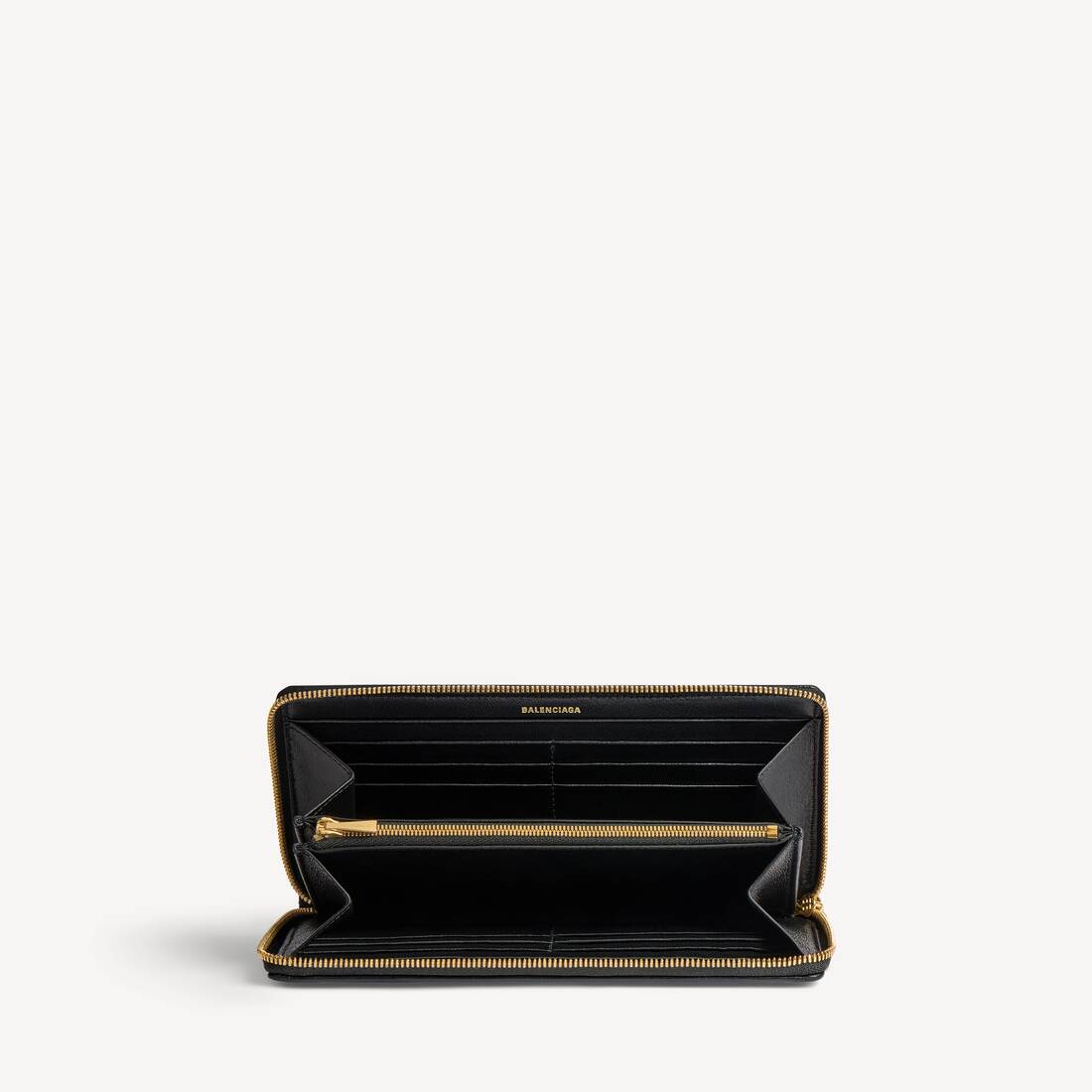 Women's Crush Continental Wallet Quilted in Black | Balenciaga Brazil EN - Image 3