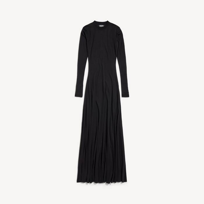 robe maxi &agrave; manches longues