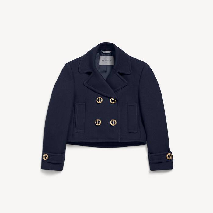 cropped peacoat