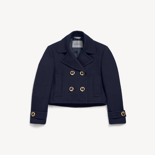 cropped peacoat