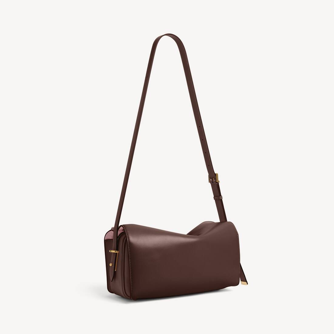 Women's Le 7 Shoulder Bag Medium in Muscade | Balenciaga Australia EN - Image 3