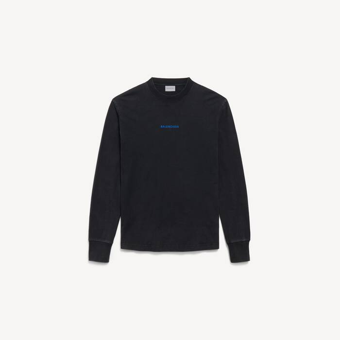 フェードブラック の メンズ Balenciaga Back ミディアムフィット ロングスリーブtシャツ - メンズ | Balenciaga 日本 JA - Image 2