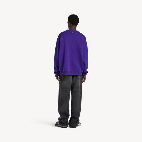 knitted city crewneck sweater