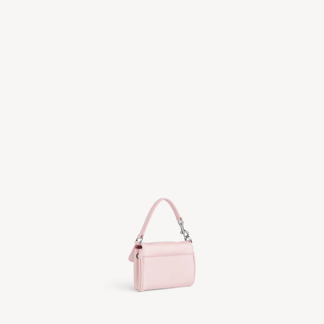 Charm Sac Rodeo Micro pour Femme en Rose Su&eacute;d&eacute; | Balenciaga Luxembourg FR - Image 3
