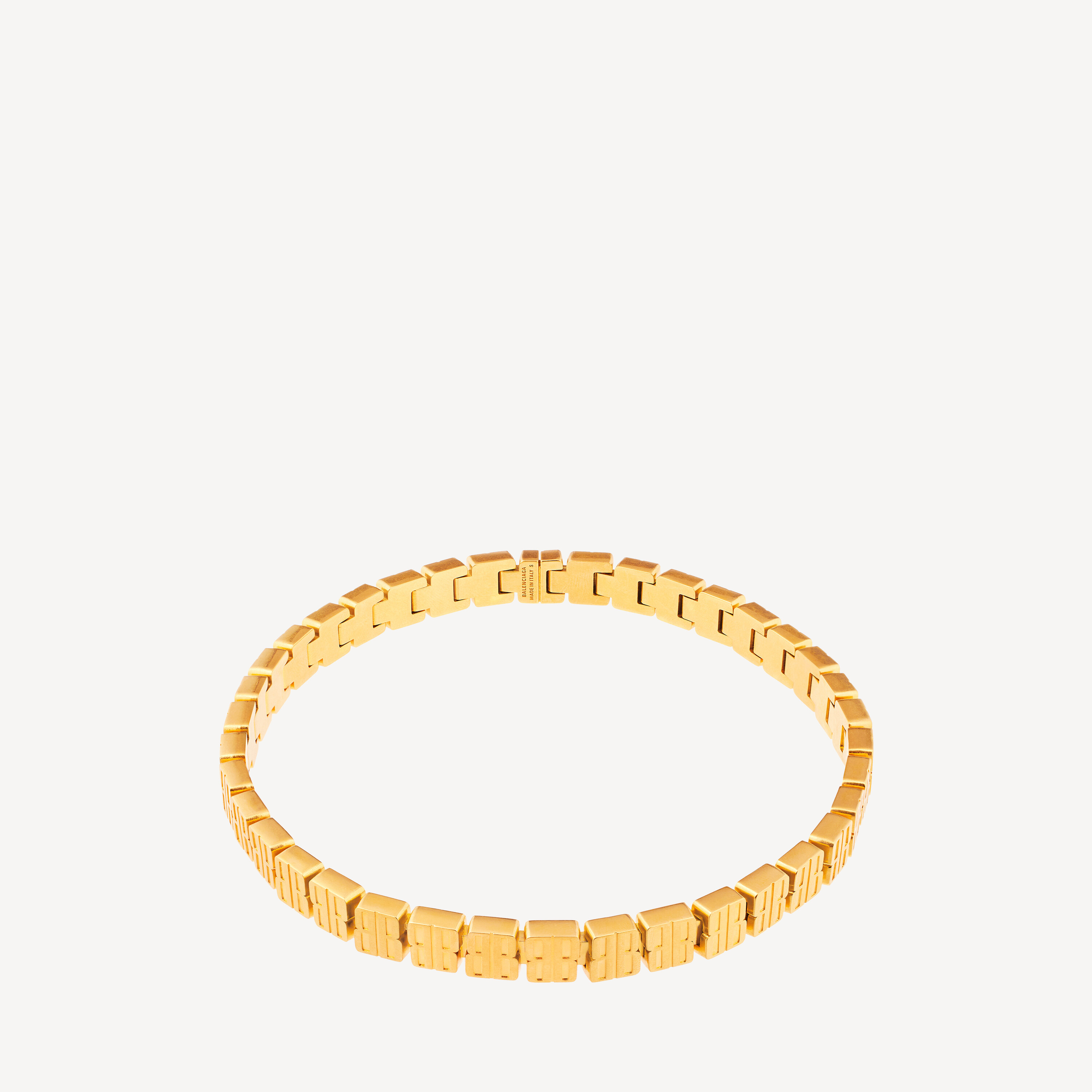 Women's Nano Mini Link Choker in Shiny Gold