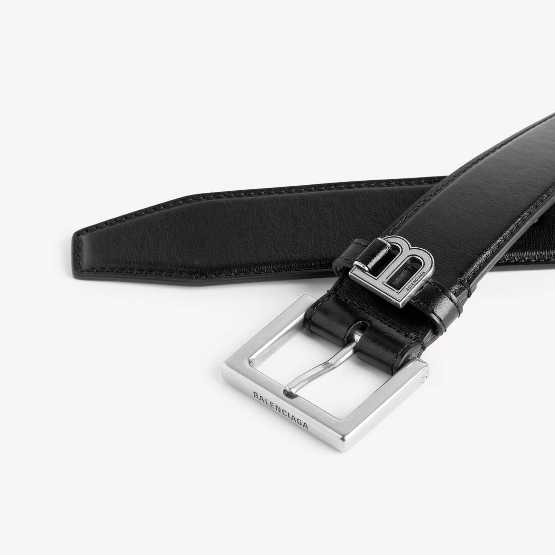 Ceinture Hourglass pour Homme en Noir | Balenciaga Belgique FR - Image 3