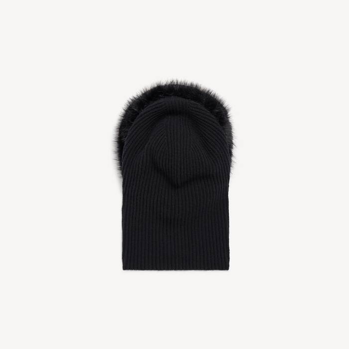 Women's Knit Hood in Black - Women | Balenciaga Republic Of Korea EN - Image 3