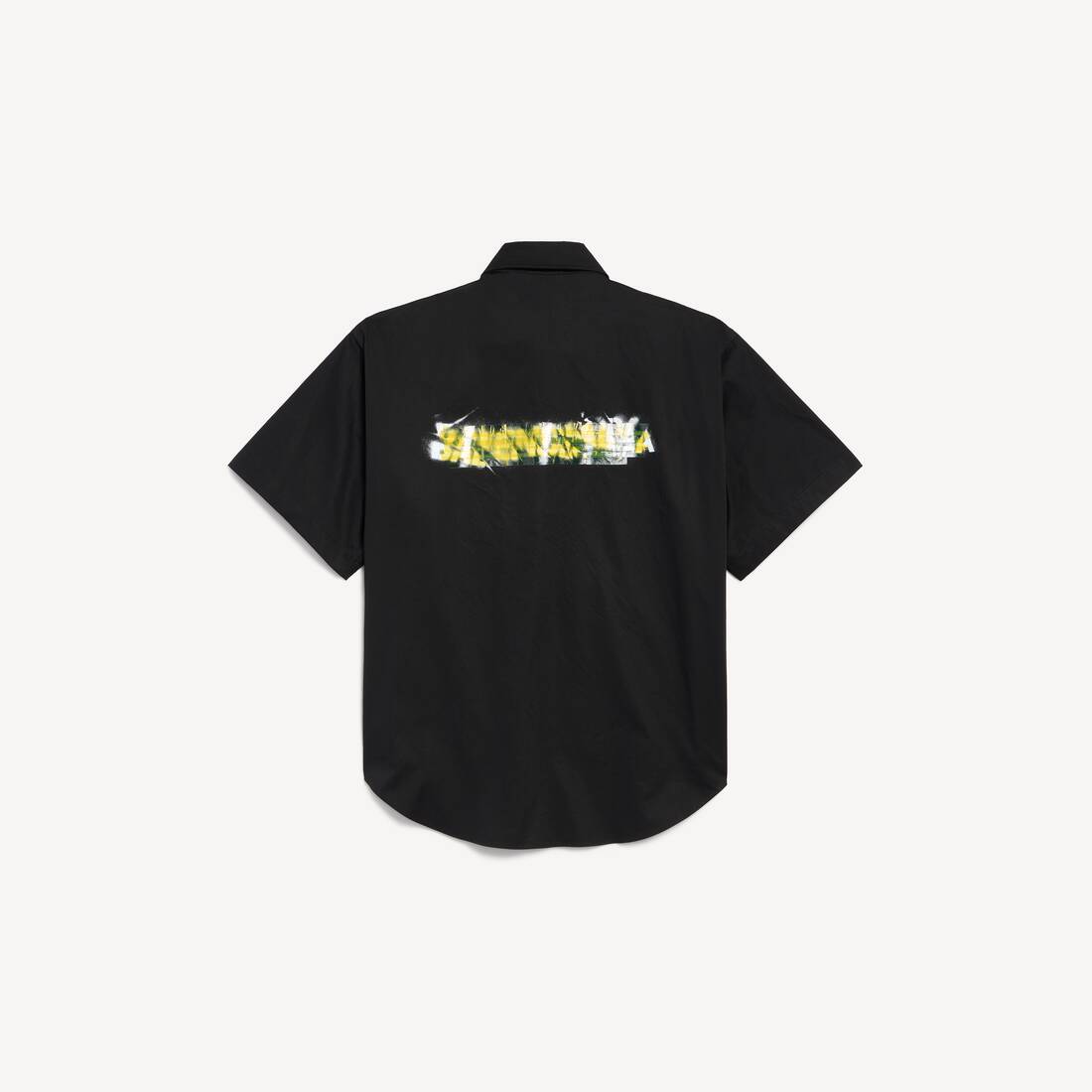 Men's Workwear Short Sleeve Shirt in Black | Balenciaga Zimbabwe EN - Image 2