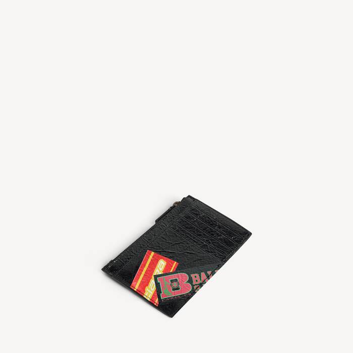 Men's Cash Large Long Coin And Card Holder in Black/multicolor - Men | Balenciaga Netherlands EN - Image 2