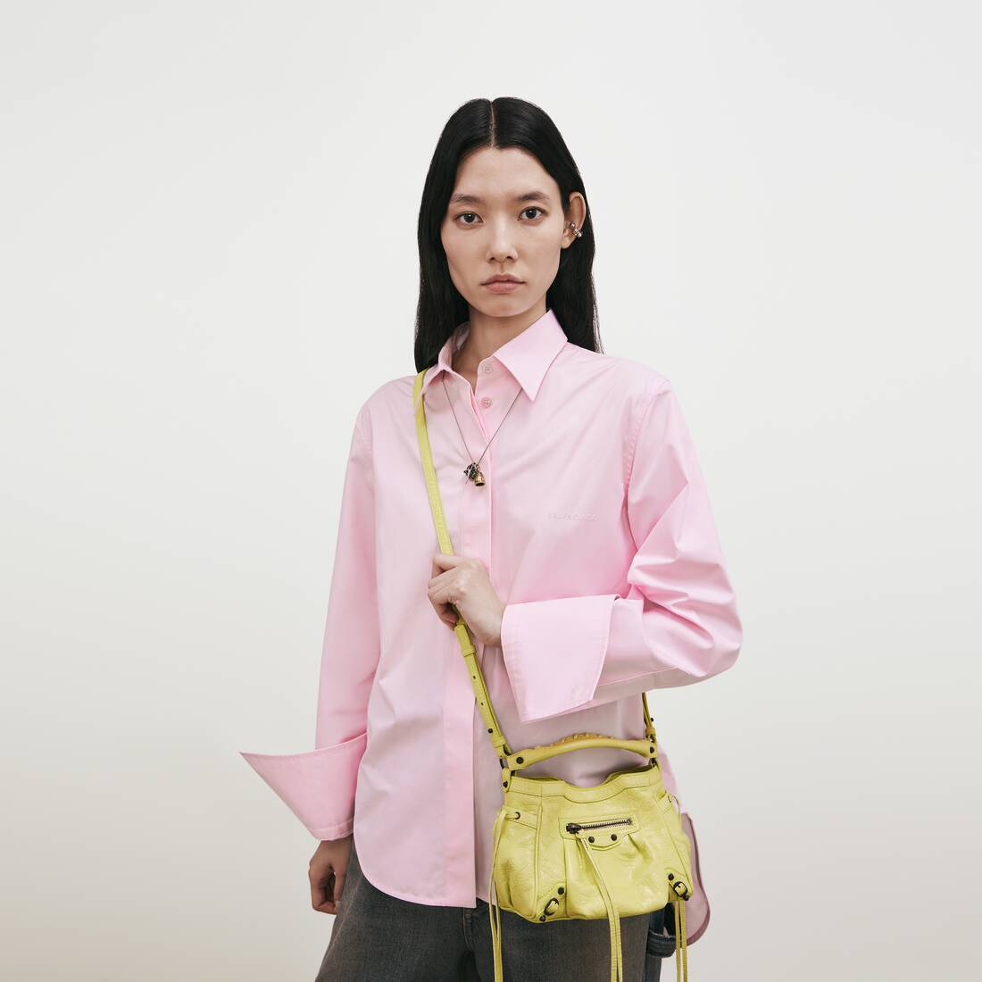Bolso Cubo Le City Nano para Mujer en Limonada | Balenciaga Espa&ntilde;a ES - Image 8