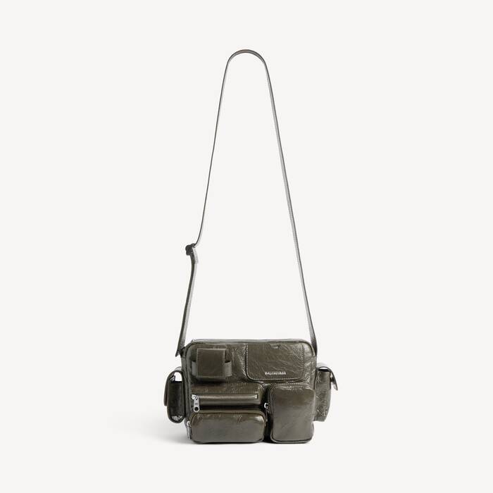 Sac Camera Superbusy pour Homme en Kaki - Homme | Balenciaga France FR - Image 1