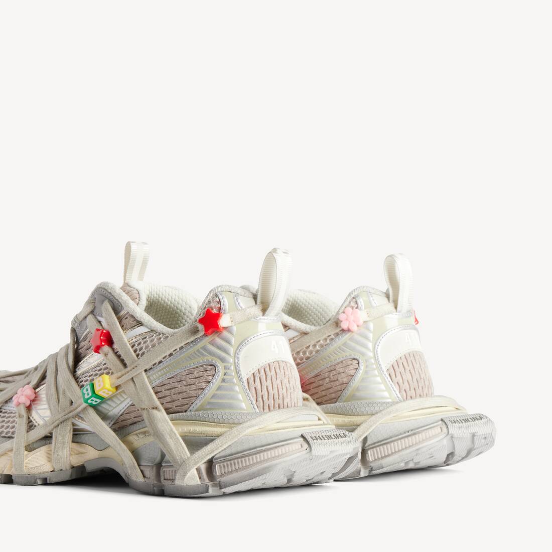 Women's 3xl Extreme Lace Sneaker in Eggshell/multicolor | Balenciaga United States EN - Image 3