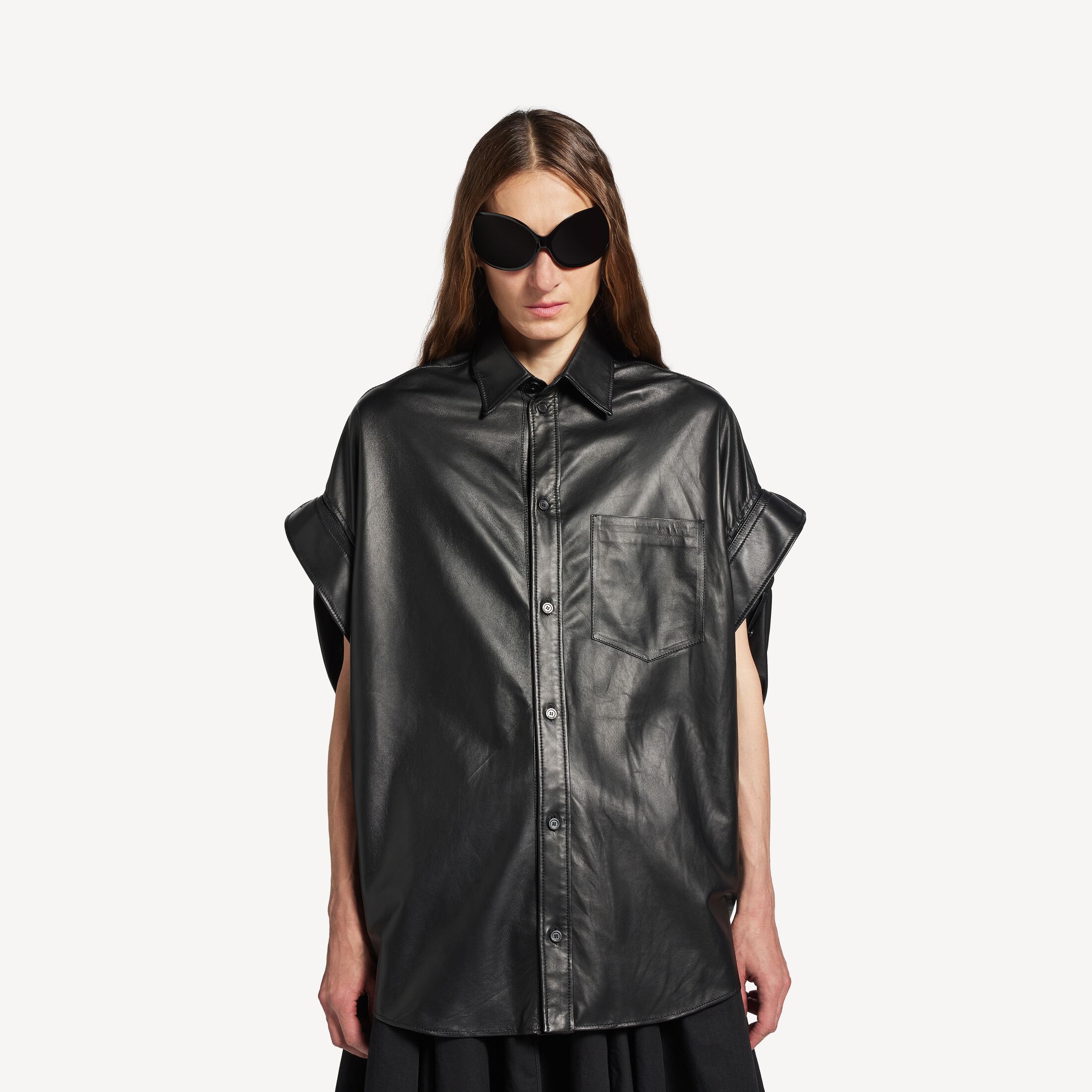 tucked sleeves shirt