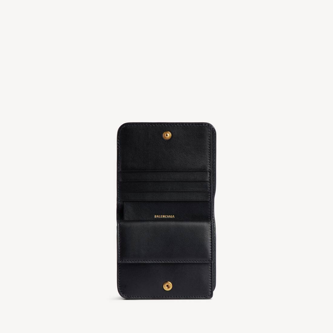 Women's Cash 2.0 Flap Coin And Card Holder in Black | Balenciaga Japan EN - Image 3