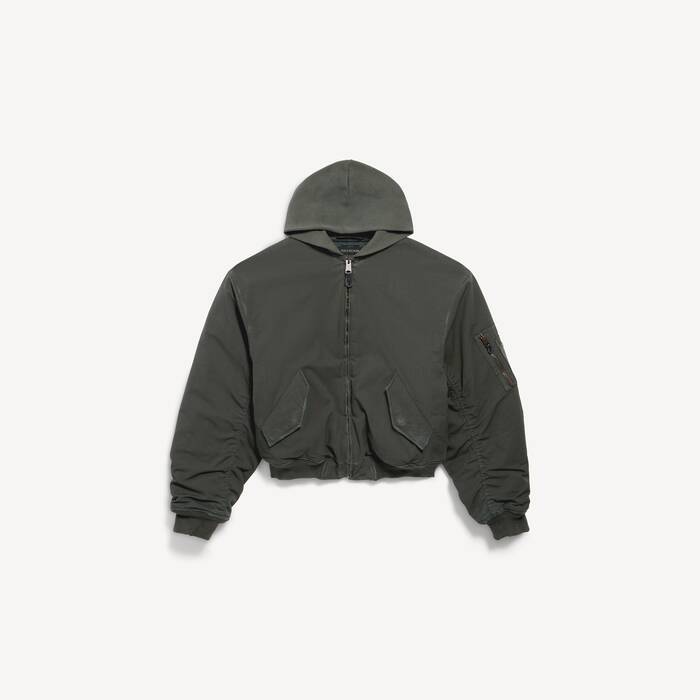 hooded standard bomber jacket