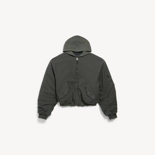 hooded standard bomber jacket