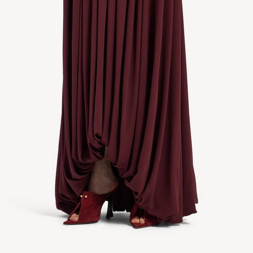 bustier draped dress