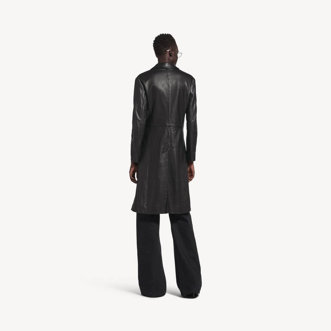Manteau Ajust&eacute; pour Femme en Noir | Balenciaga Belgique FR - Image 4