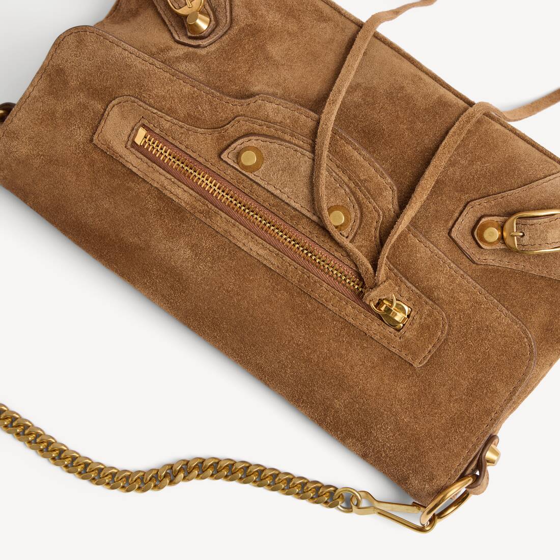 Le City Clutch Mit Kette f&uuml;r Damen in Camel | Balenciaga Deutschland DE - Image 6