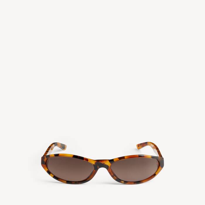 Neo Round Sunglasses in Spotted Havana | Balenciaga Netherlands EN - Image 1