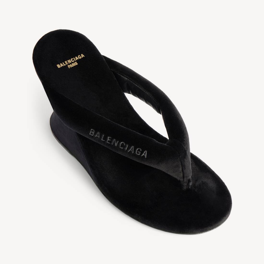 Women's Gaeta Wedge Thong in Black | Balenciaga Japan EN - Image 2