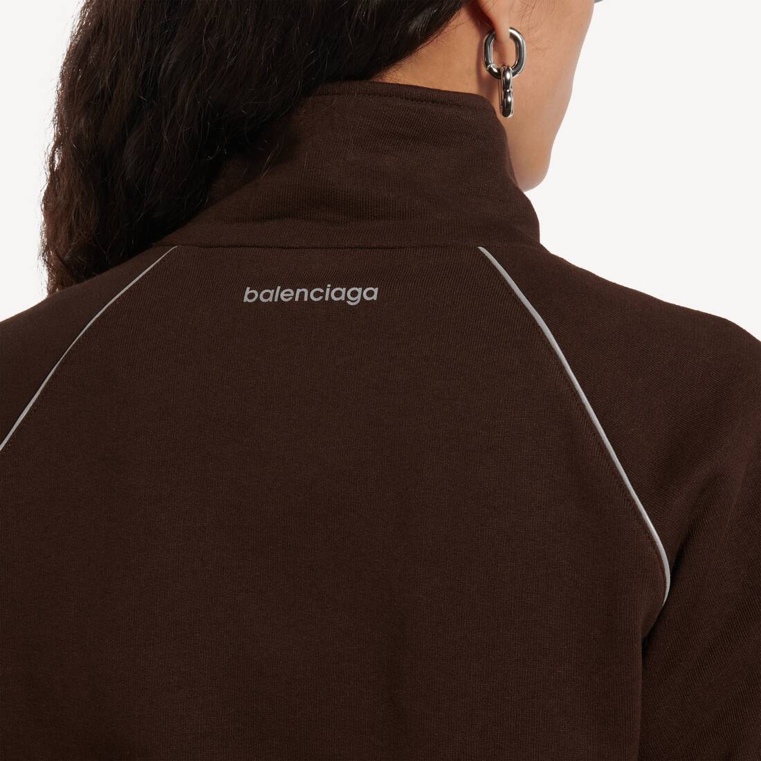 Veste De Surv&ecirc;tement Techwear pour Femme en Moka | Balenciaga France FR - Image 6