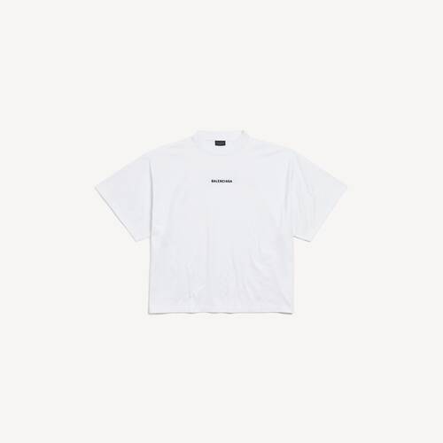 balenciaga back cropped t-shirt
