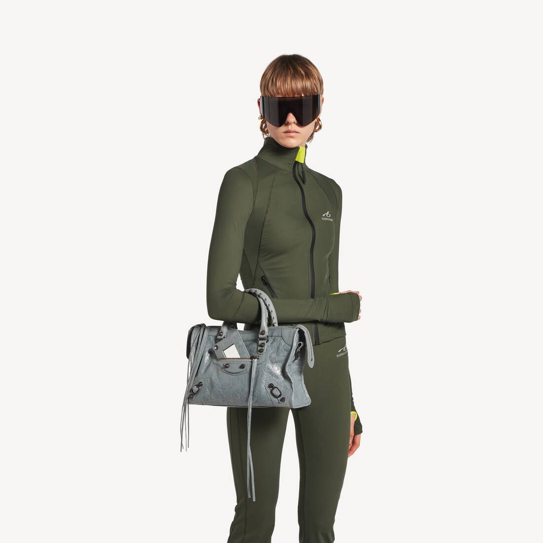 Women's Le City Bag Small in Blue Grey | Balenciaga Australia EN - Image 8